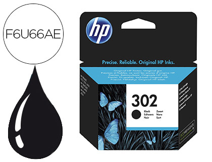 CARTOUCHE HP 302 JET D'ENCRE F6U66AE COULEUR NOIR 190P