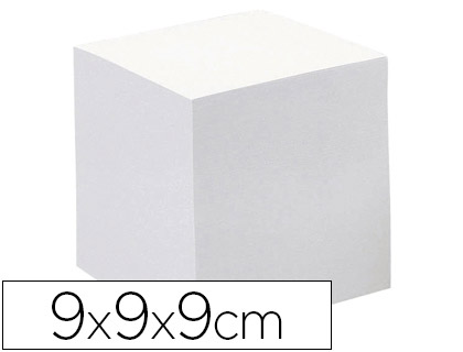 BLOC CUBE QUO VADIS PAPIER ENCOLL 90X90MM 700F 80G COLORIS BLANC                         050