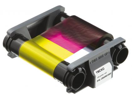 RUBAN D'IMPRESSION BADGY 200 COULEUR EVOLIS SYSTEME RFID   IMPRESS DE 100 CARTES PERSO   ET IMPRES BADGES CARTES