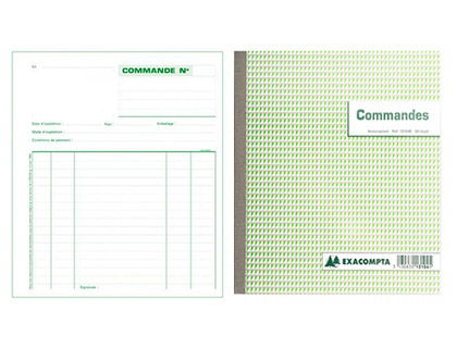 MANIFOLD AUTOCOPIANT EXACOMPTA COMMANDES 180X210MM FOLIOTAGE 50 DUPLIS