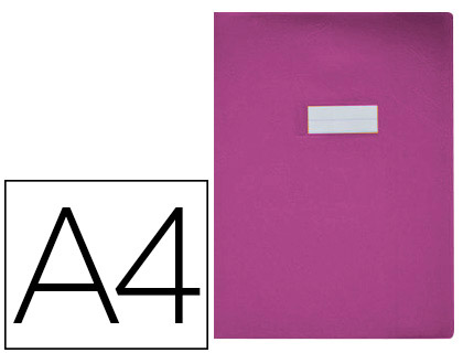 PROTGE-CAHIER ELBA AGNEAU PVC OPAQUE 20/100E SANS RABAT MARQUE-PAGE 210X297MM VIOLET