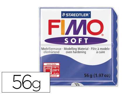 PTE  MODELER FIMO SOFT COLORIS BLEU BRILLANT PAIN 57G